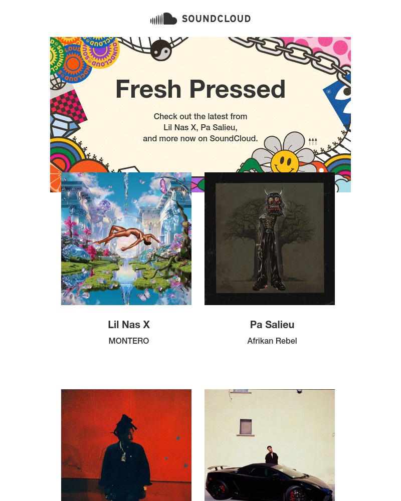SoundCloud - Fresh Pressed: new tracks from Lil Nas X, Pa Salieu, and moe
