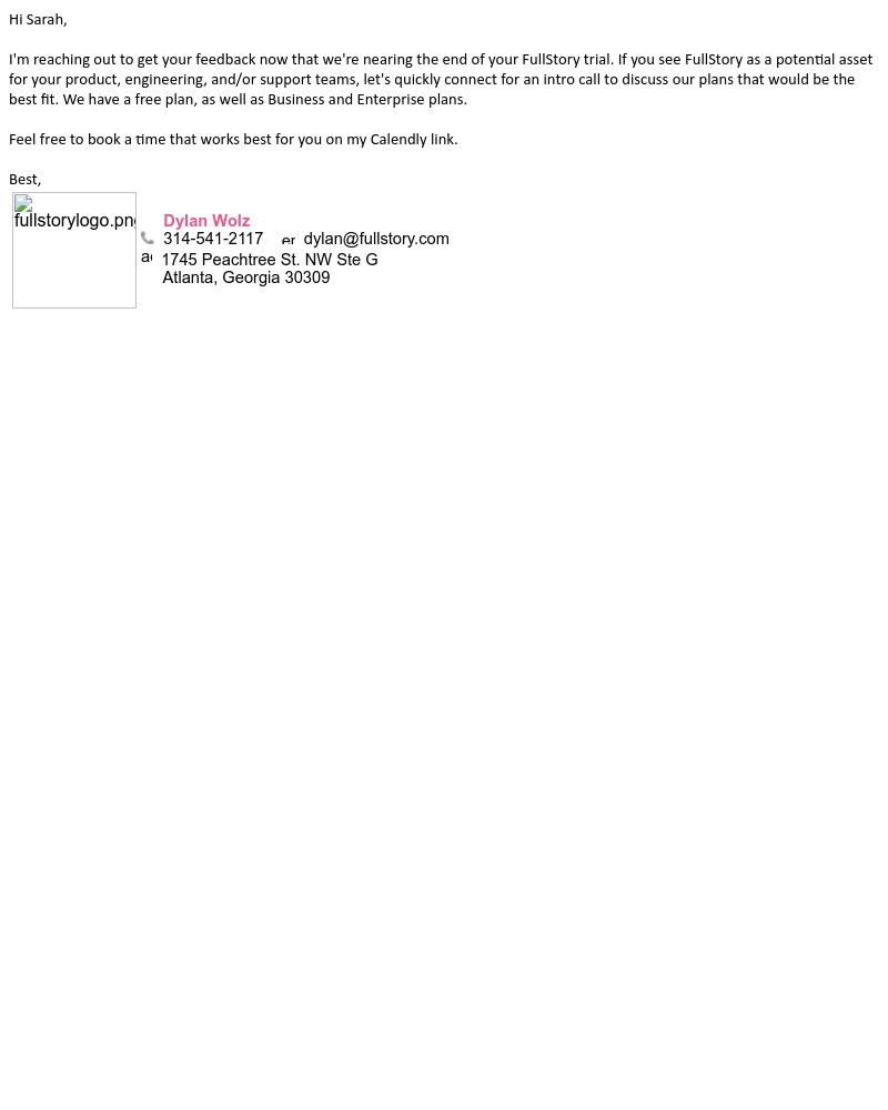 Fullstory - FullStory Trial Ending