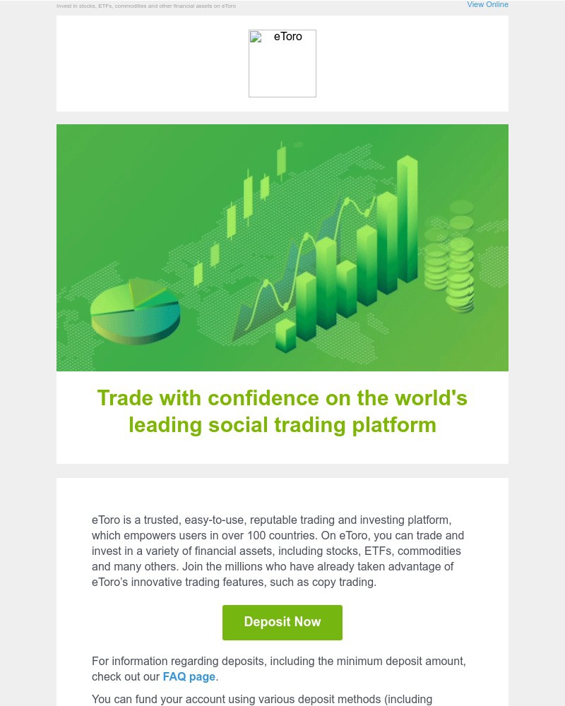 eToro - Fund your account and take your financial future into your own hands