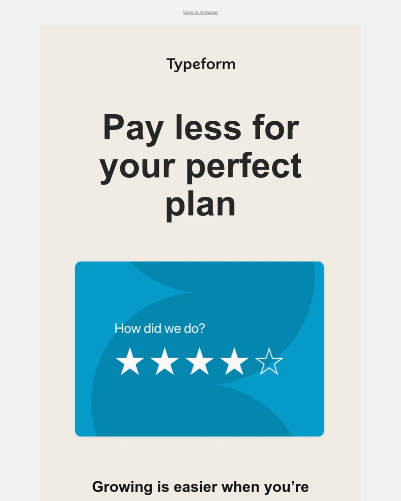 Typeform - Get 2 months free with an annual plan 💸