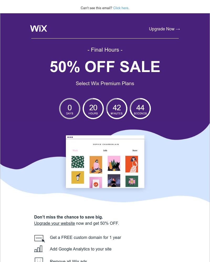 Wix - Get 50% OFF: Final Hours to Save