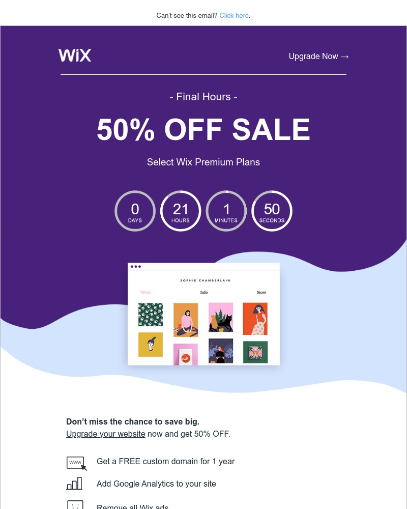 Wix - Get 50% OFF: Final Hours to Save