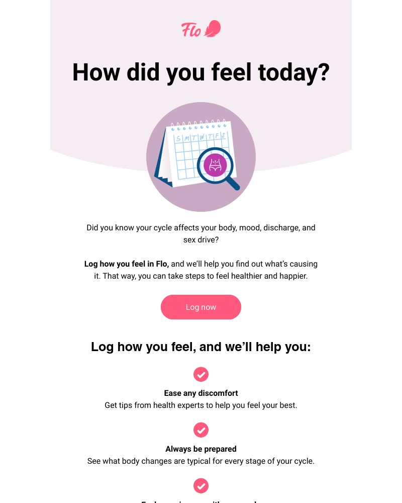 Flo - Get a better understanding of your symptoms with Flo