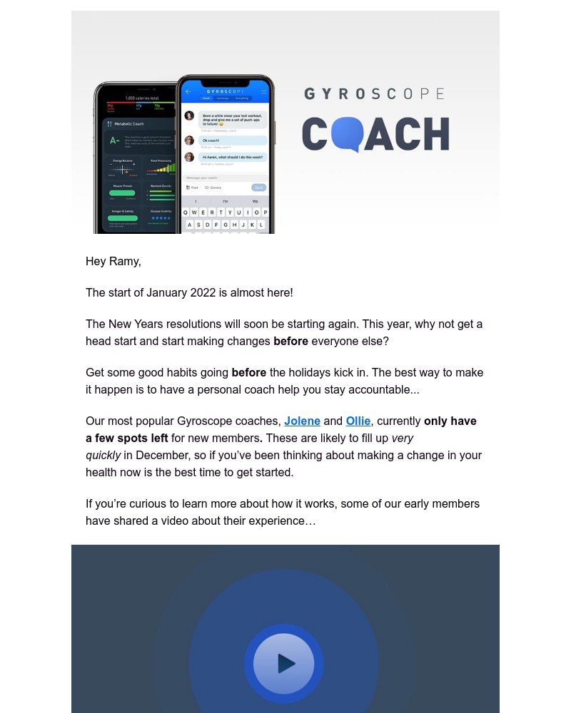 Gyroscope - Get a head start on 2022 with Gyroscope Coach! ✨