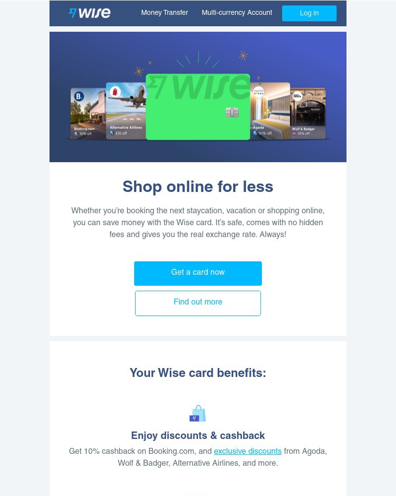 Wise - Get discounts with the Wise card 😎