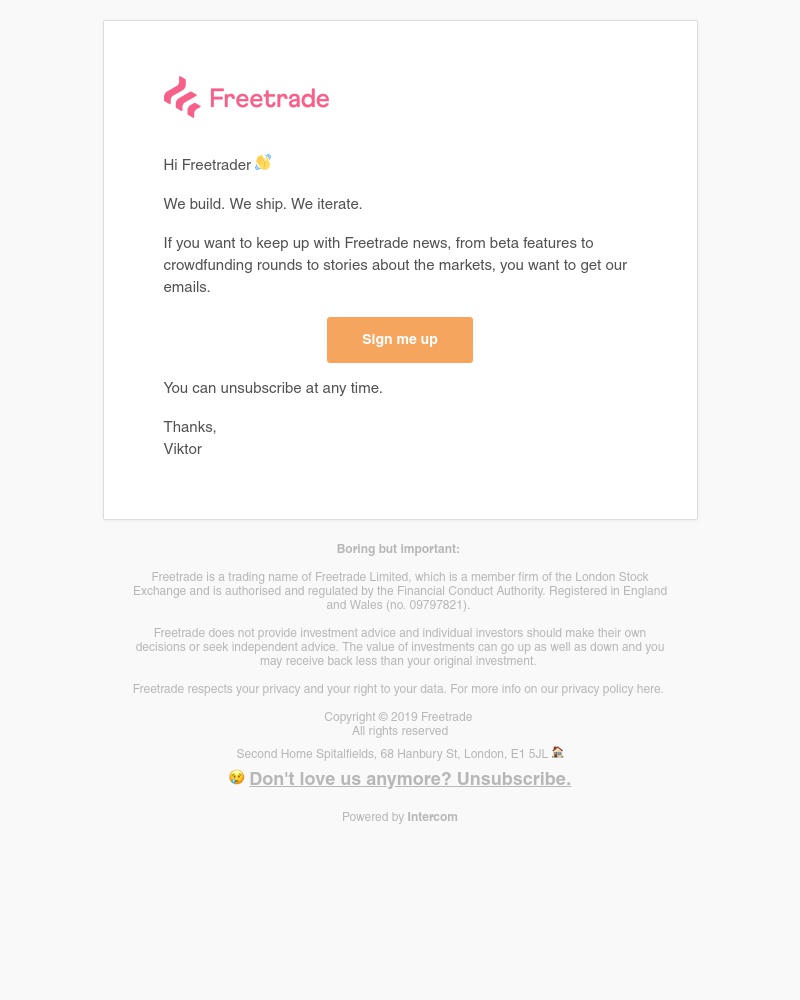 Freetrade - 🔥 Get email updates