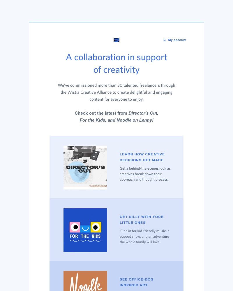 Wistia - Get inspired with the Wistia Creative Alliance πΊ