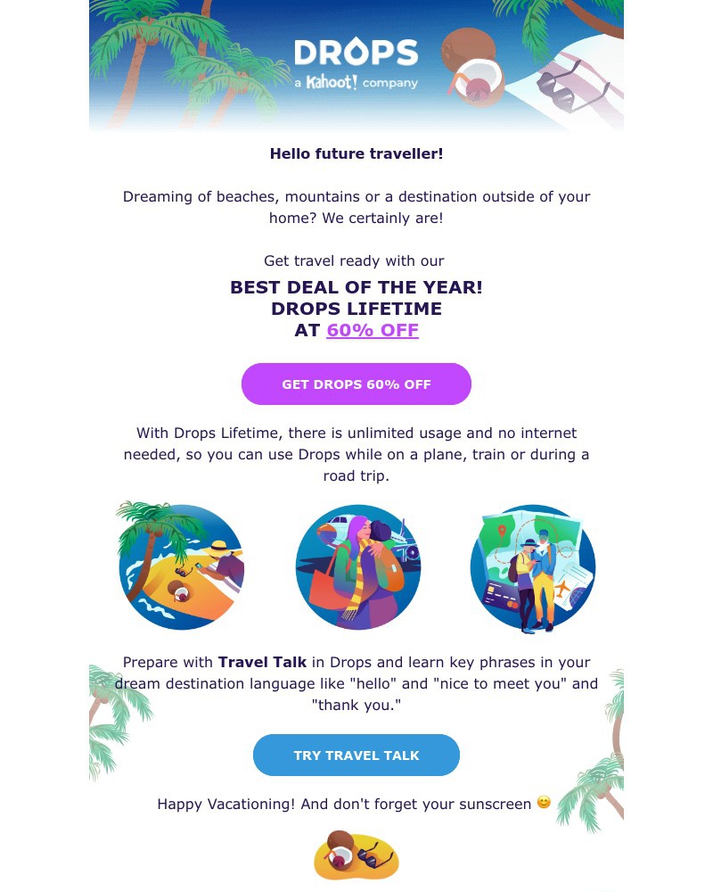 Drops - Get ready to Travel again + 60% savings π΄ π«