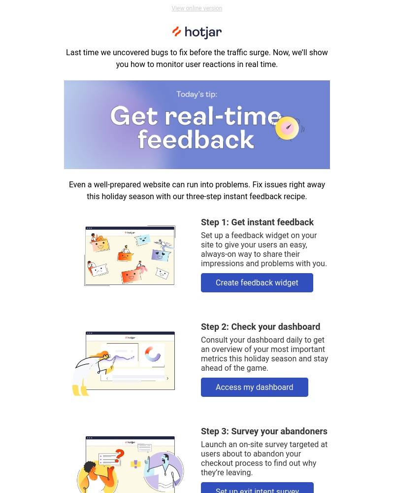 Hotjar - Get real-time feedback