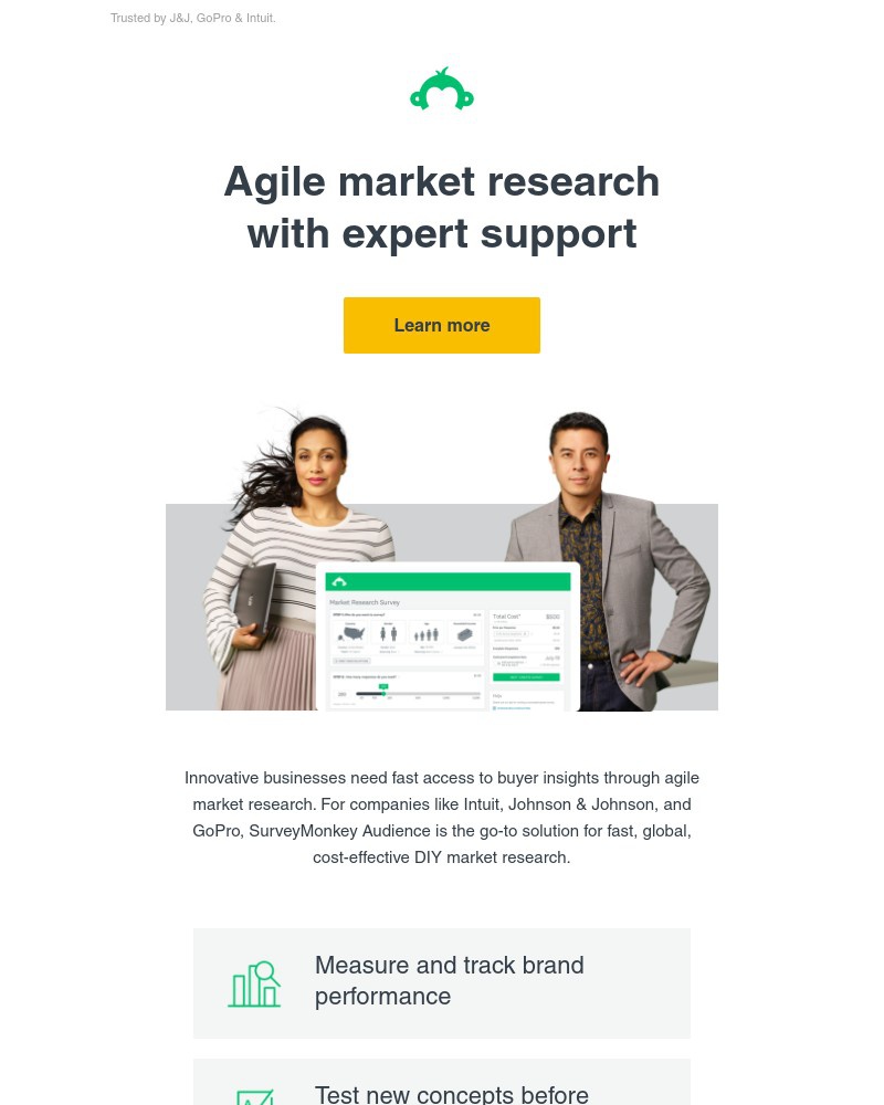 SurveyMonkey - Get real-time feedback from your target market