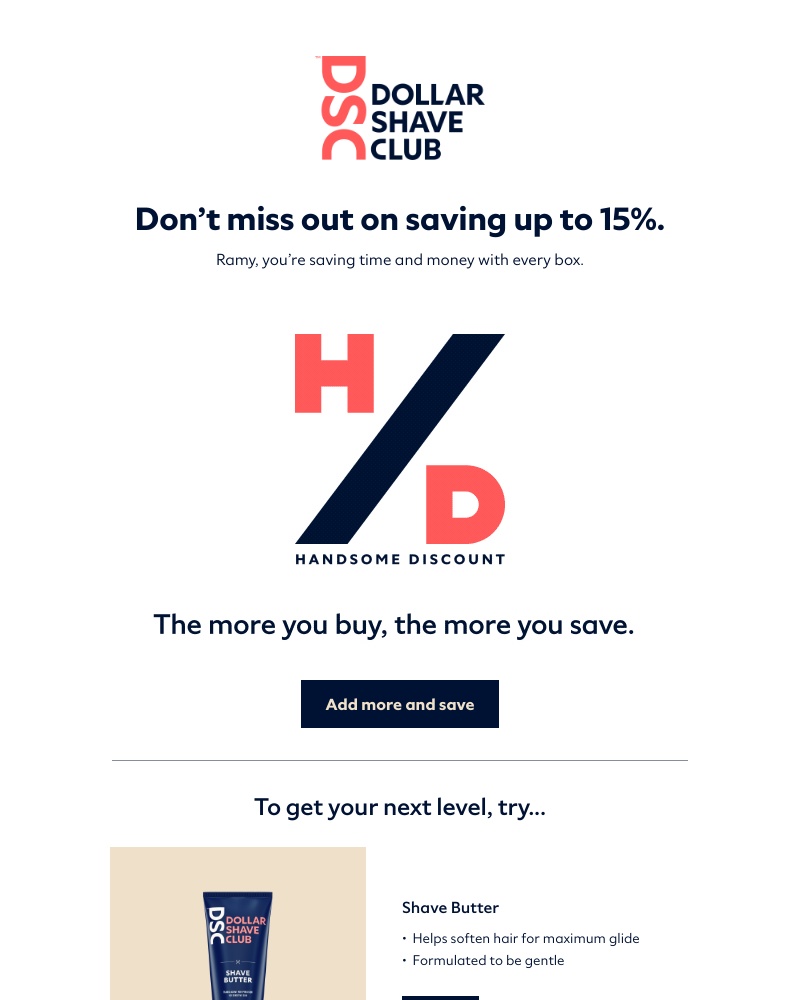 Dollar Shave Club - Get that savings đź’Ş