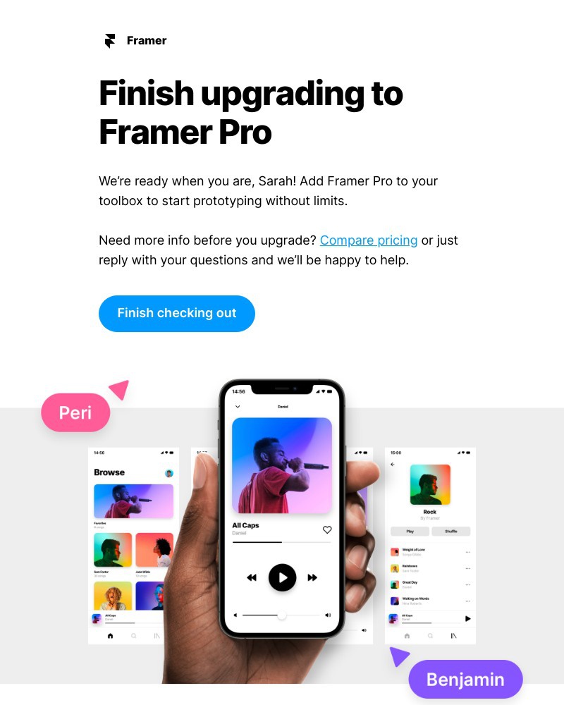 Framer - Get unlimited prototypes when you upgrade to Pro