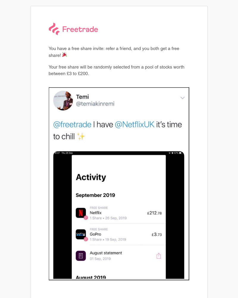 Freetrade - 🎁 Get your free share!