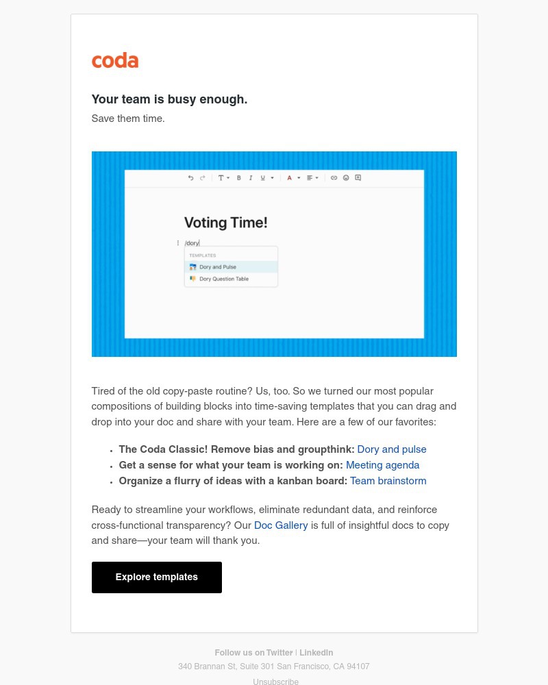 Coda - Getting started with Coda: Time-saving inspiration