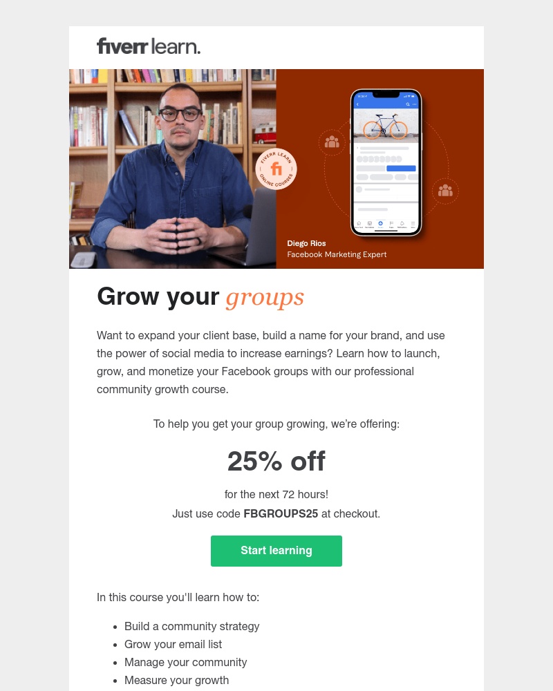 Fiverr - Give your Facebook groups an edge