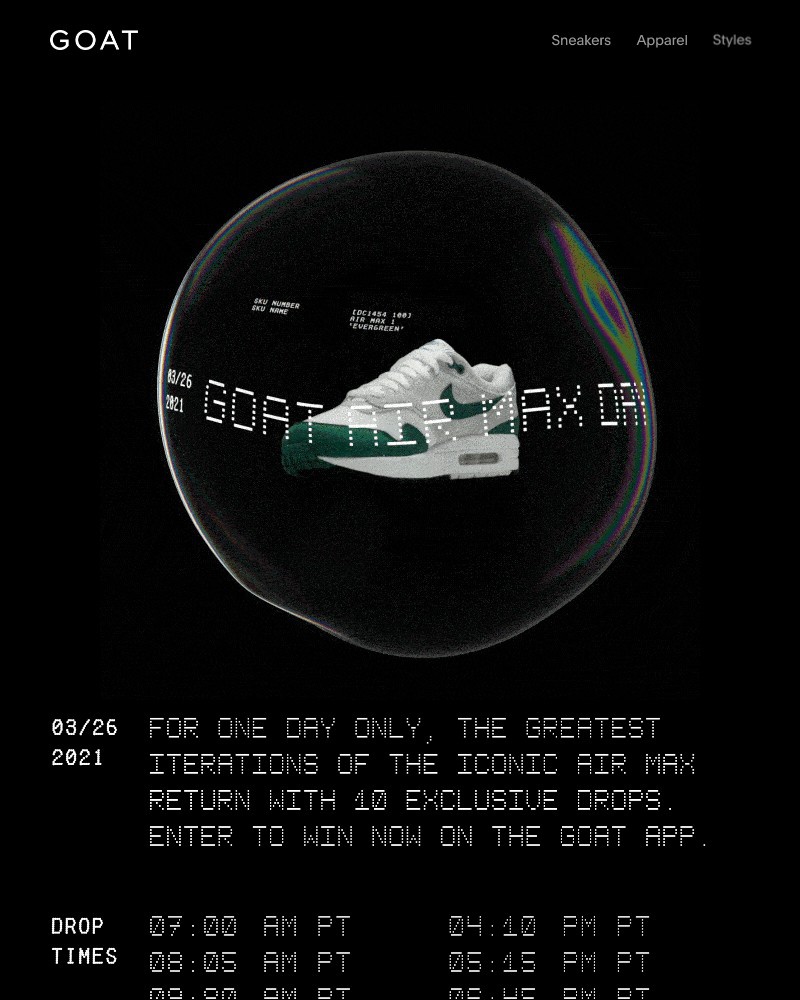 Goat - GOAT Air Max Day is here