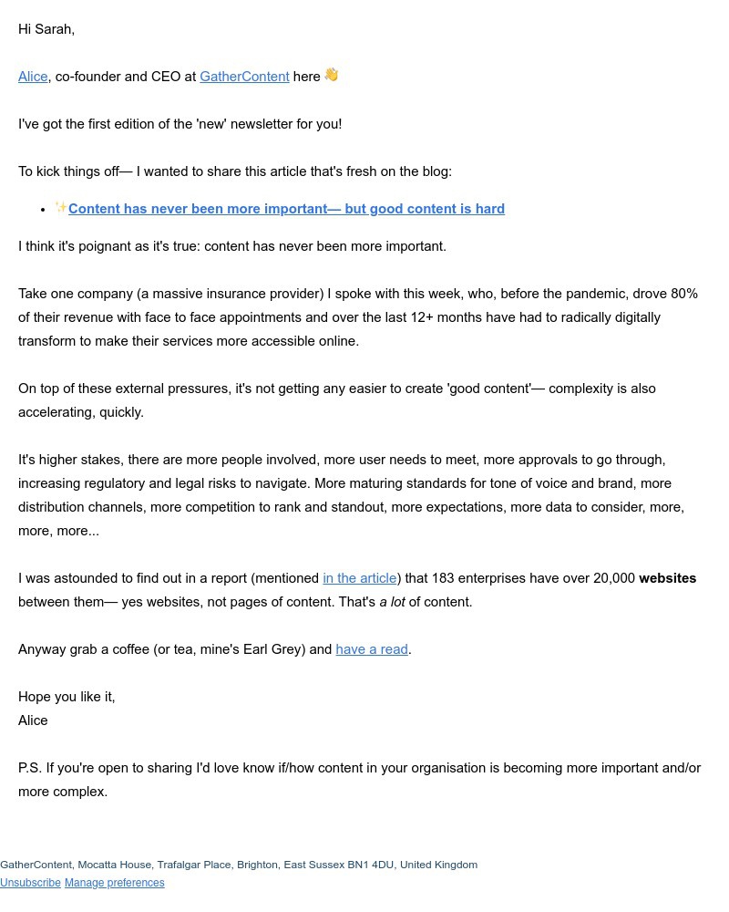 GatherContent - Good content is hard