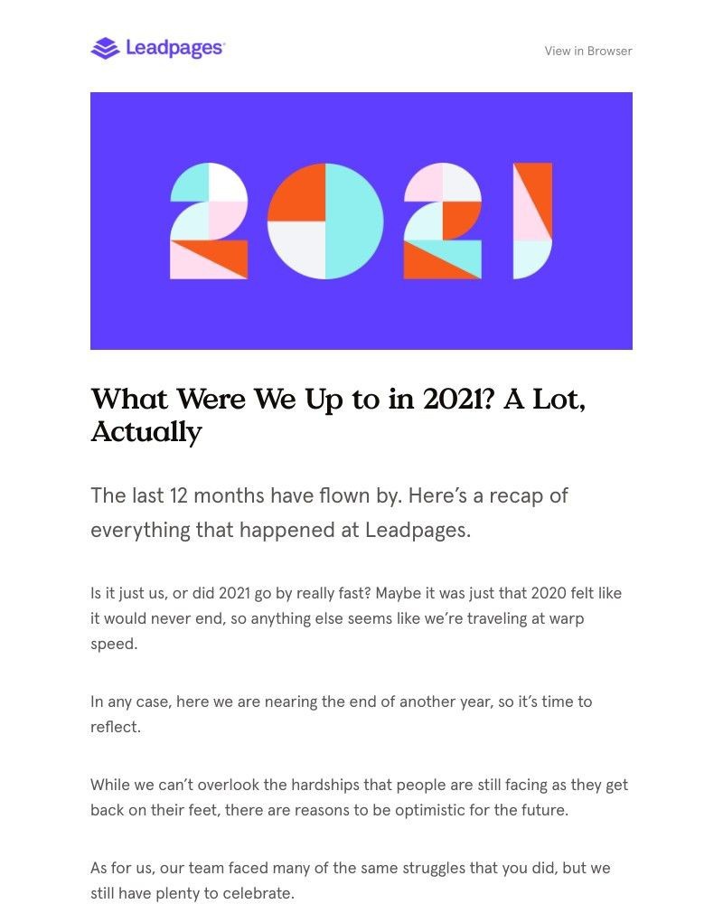 Leadpages - Happy holidays from Leadpages!