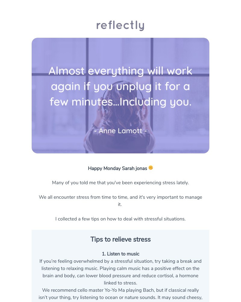 Reflectly - Have you been stressed lately?