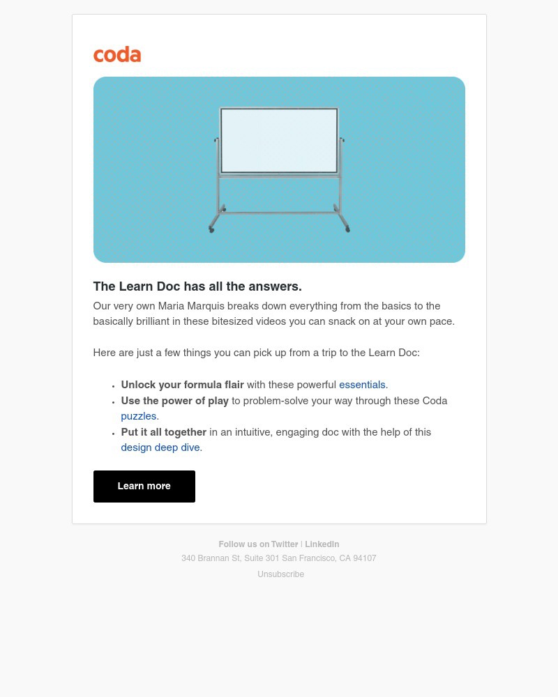 Coda - Have you met my good friend, Maria?