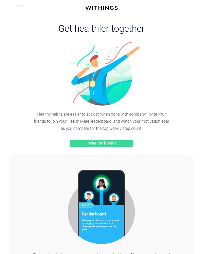 Withings Healthmate - Have you tried the Leaderboard yet?