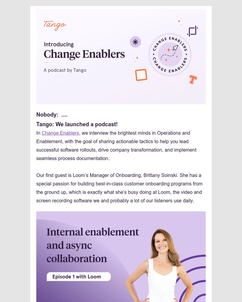 Tango - Hear from the brightest minds in Operations and Enablement