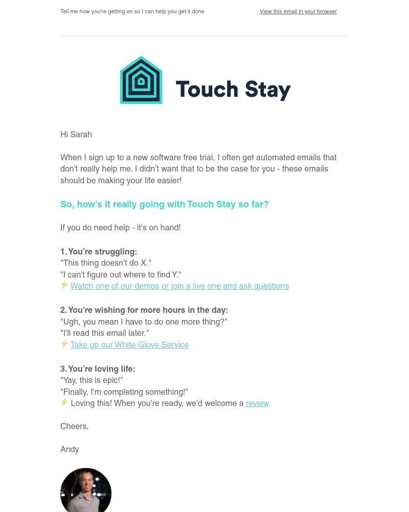Touch Stay - Help Is At Hand ✋