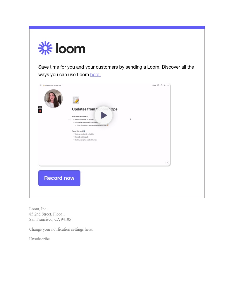 Linear - Help save your customers’ time with a Loom
