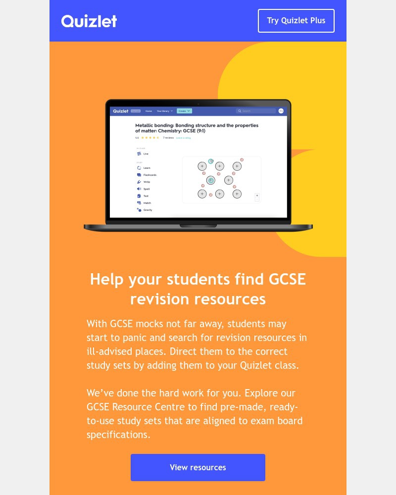 Quizlet - Help your students find study sets