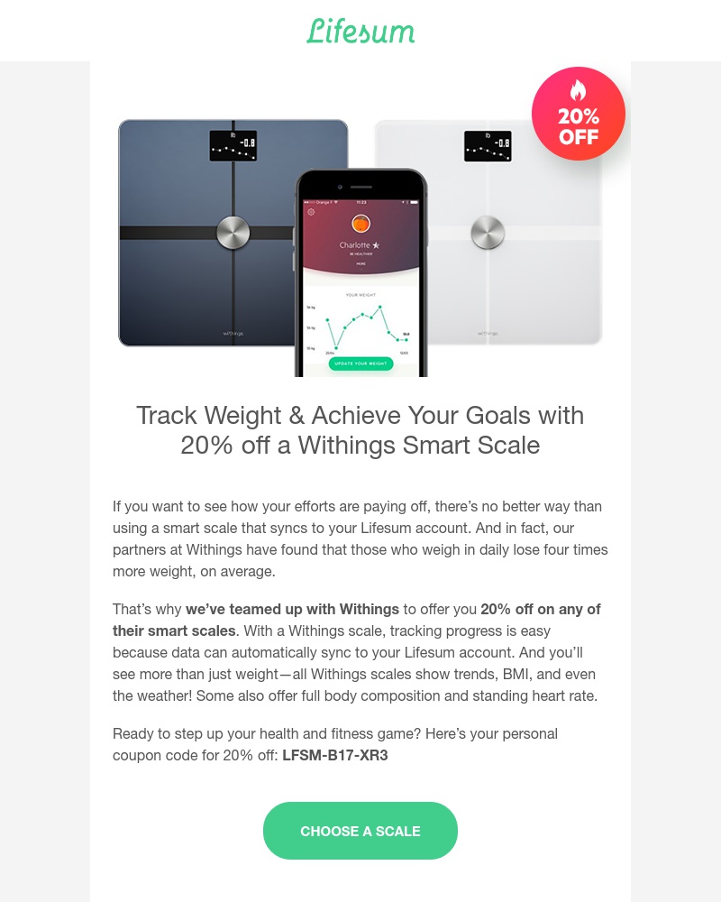 Lifesum - Here's an easier way to weigh in π