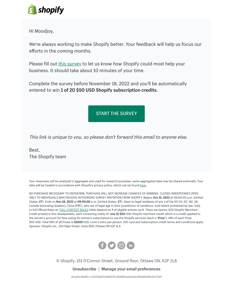 Shopify - How can Shopify best support you?