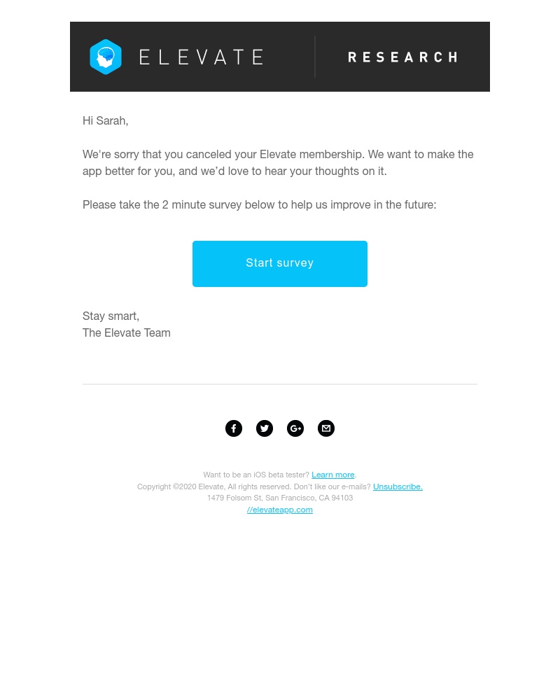 Elevate - How can we make Elevate better?