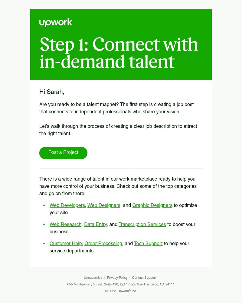 Upwork - How can you connect with talent?