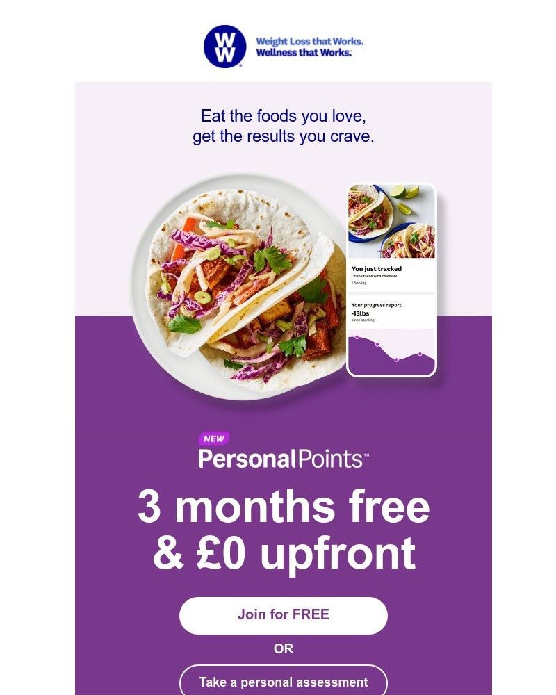 WW (Weight Watchers) - How does 3 months FREE sound?