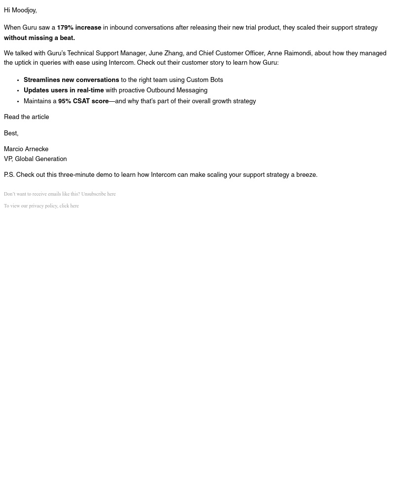 Intercom - How Guru handled 179% increase in conversations with ease