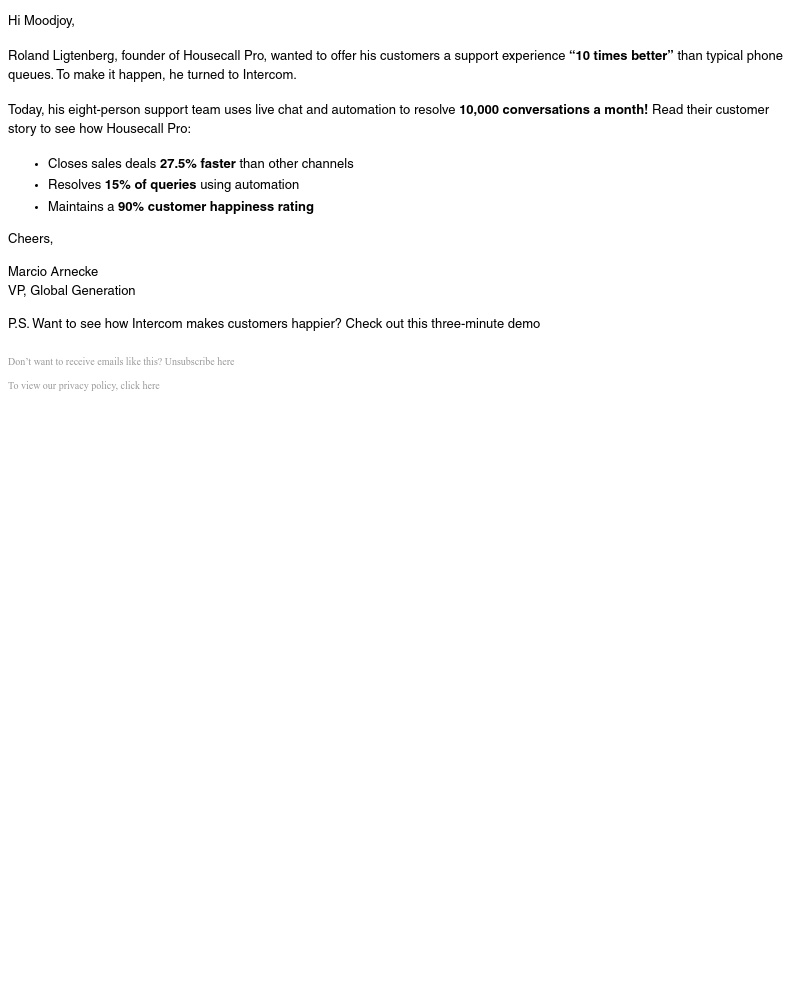 Intercom - How Housecall Pro closes deals 27.5% faster