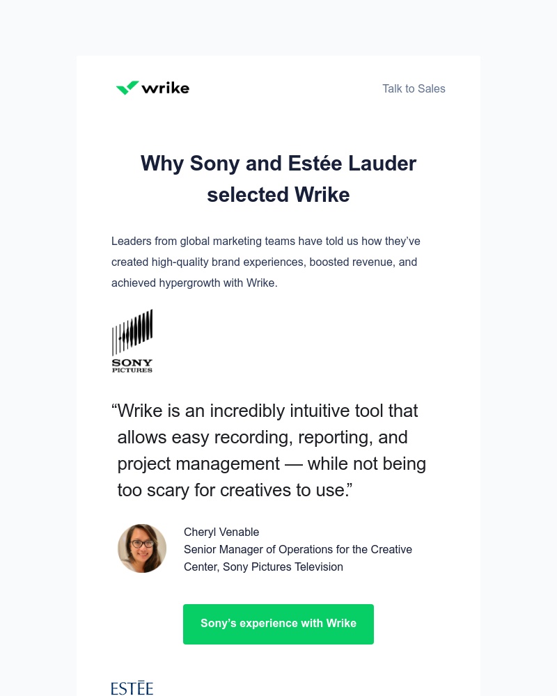 Wrike - How Sony manages creative projects with Wrike