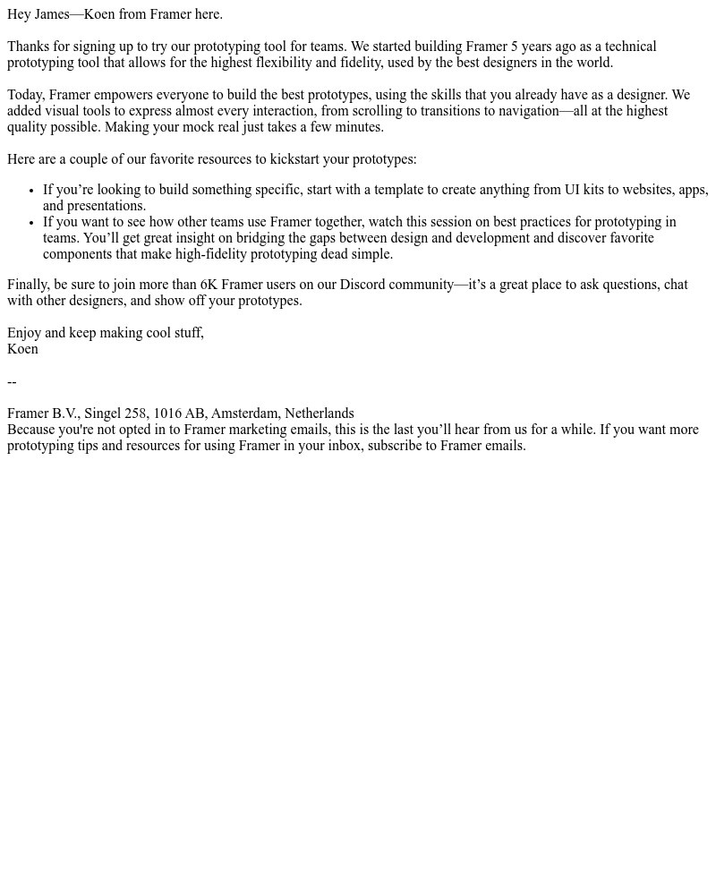 Framer - How to build your first interactive prototype
