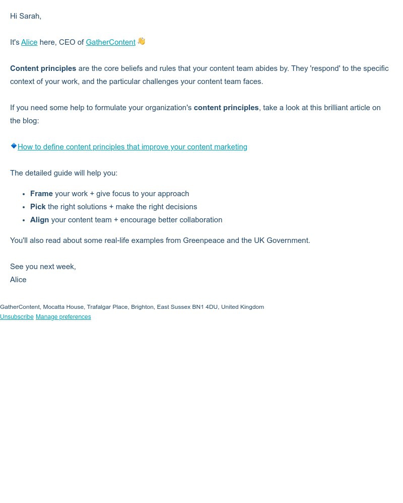 GatherContent - How to define content principles for your team