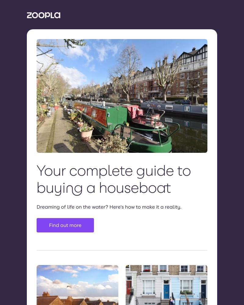 Zoopla - How to make a houseboat your home