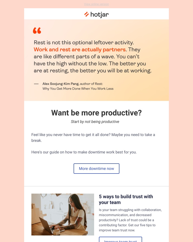 Hotjar - How to make the most of downtime