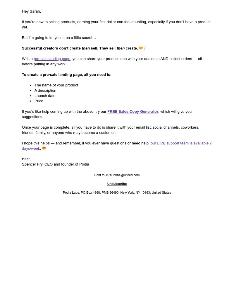 Podia - How to make your first $1 on Podia 🤑