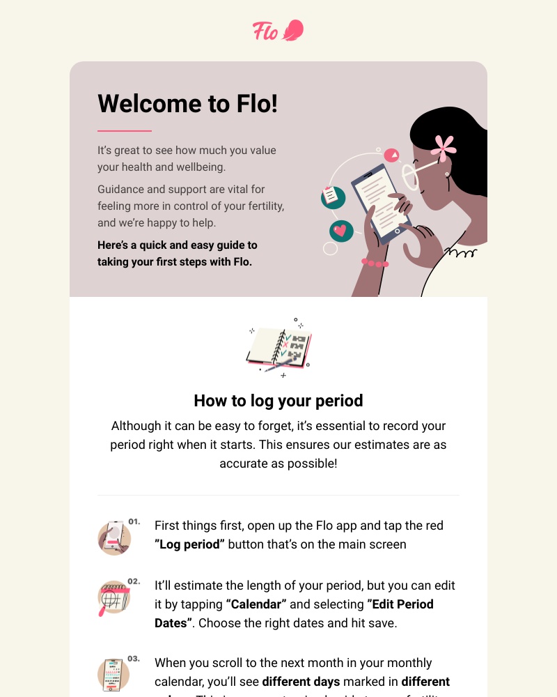 Flo - How to take control of your cycle: First steps