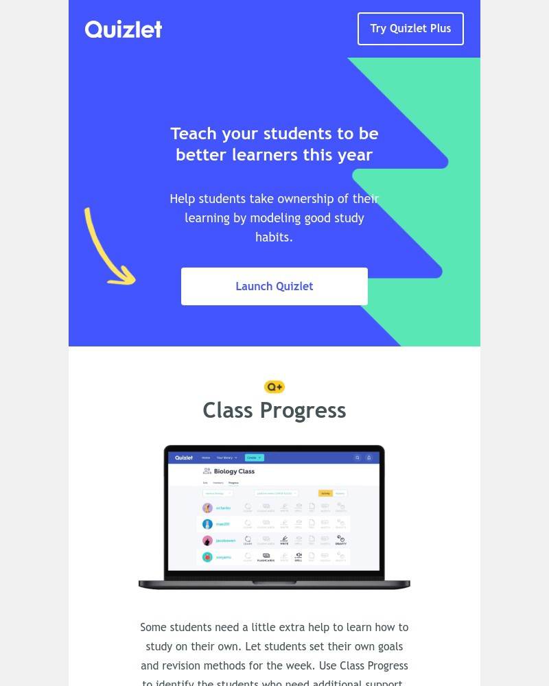 Quizlet - How to teach students to be better learners