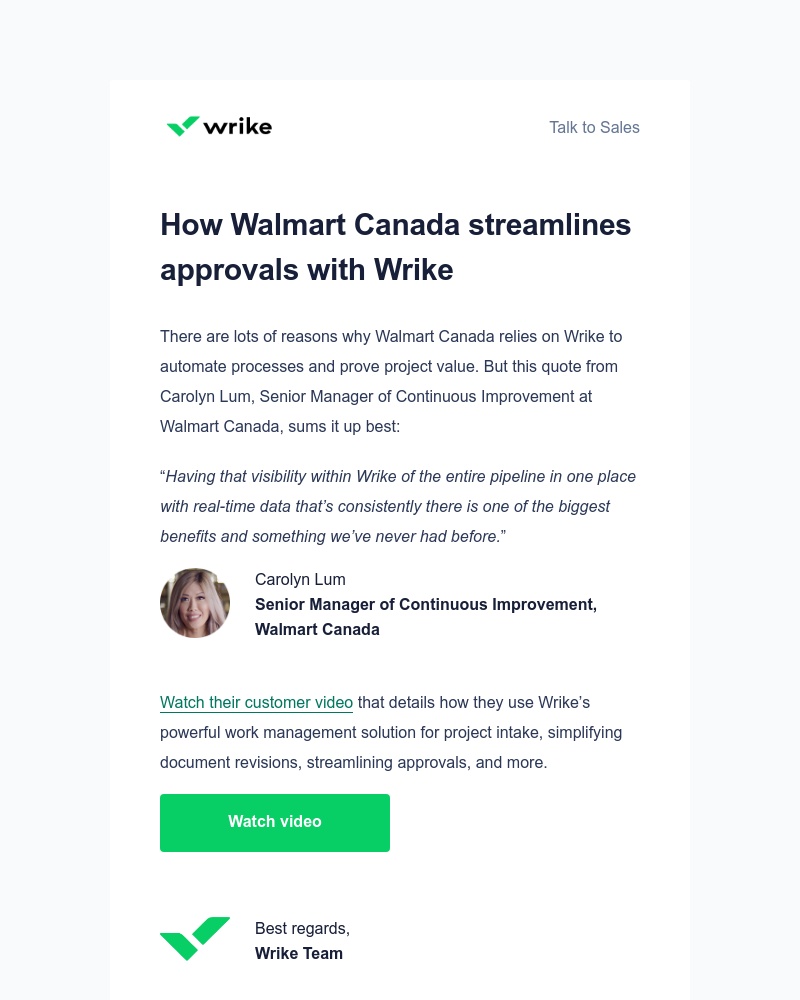Wrike - How Walmart Canada streamlines approvals with Wrike