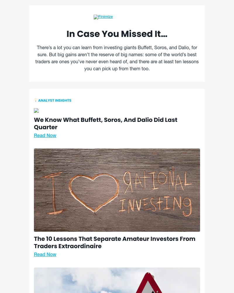 Finimize - 🤓 ICYMI: How Buffett, Soros, and Dalio invested last quarter