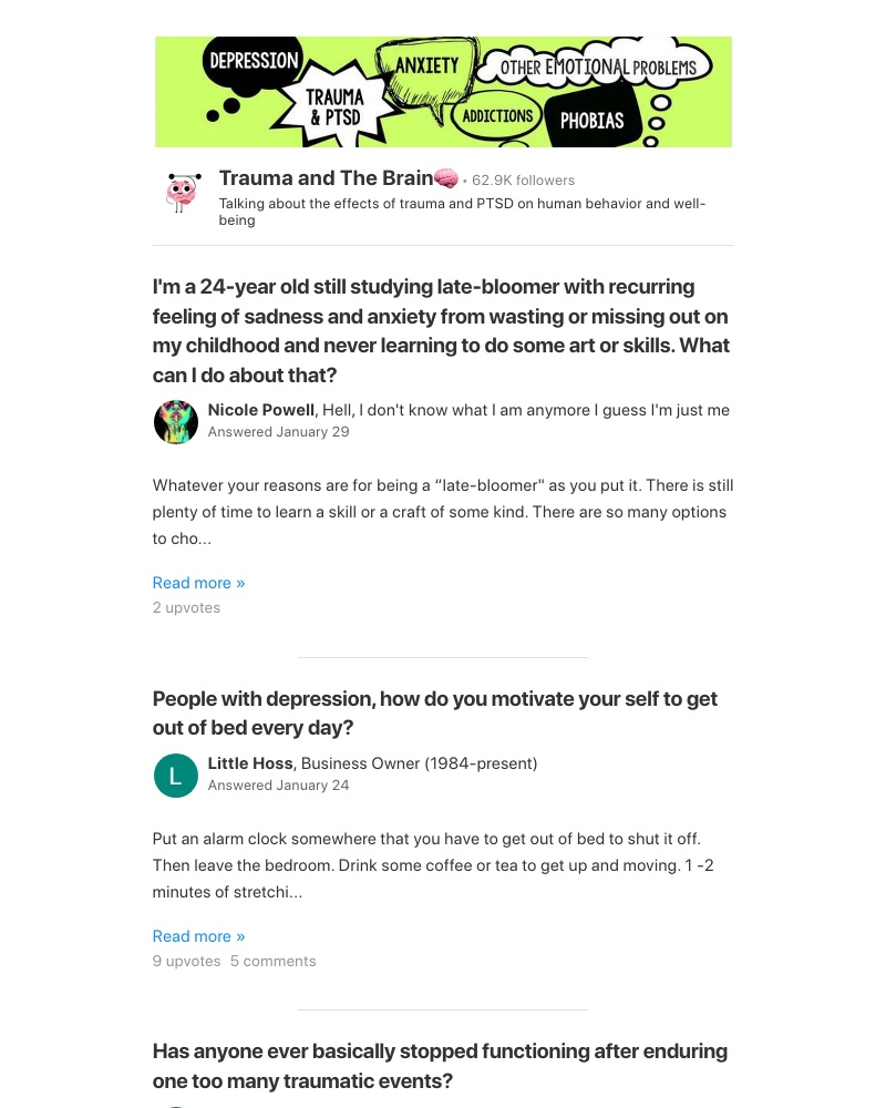 Quora - I'm a 24-year old still studying late-bloomer with recurring feeling of sadness and anxiety from wasting or missing out on my childhood and never ...?