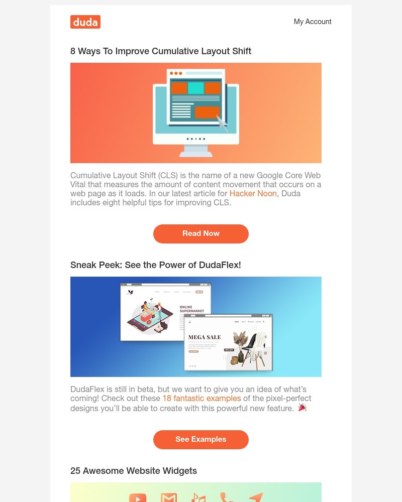 Duda - Improve Cumulative Layout Shift, DudaFlex Sneak Peek & More