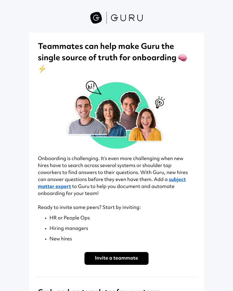 Guru - Improve onboarding for your team with Guru