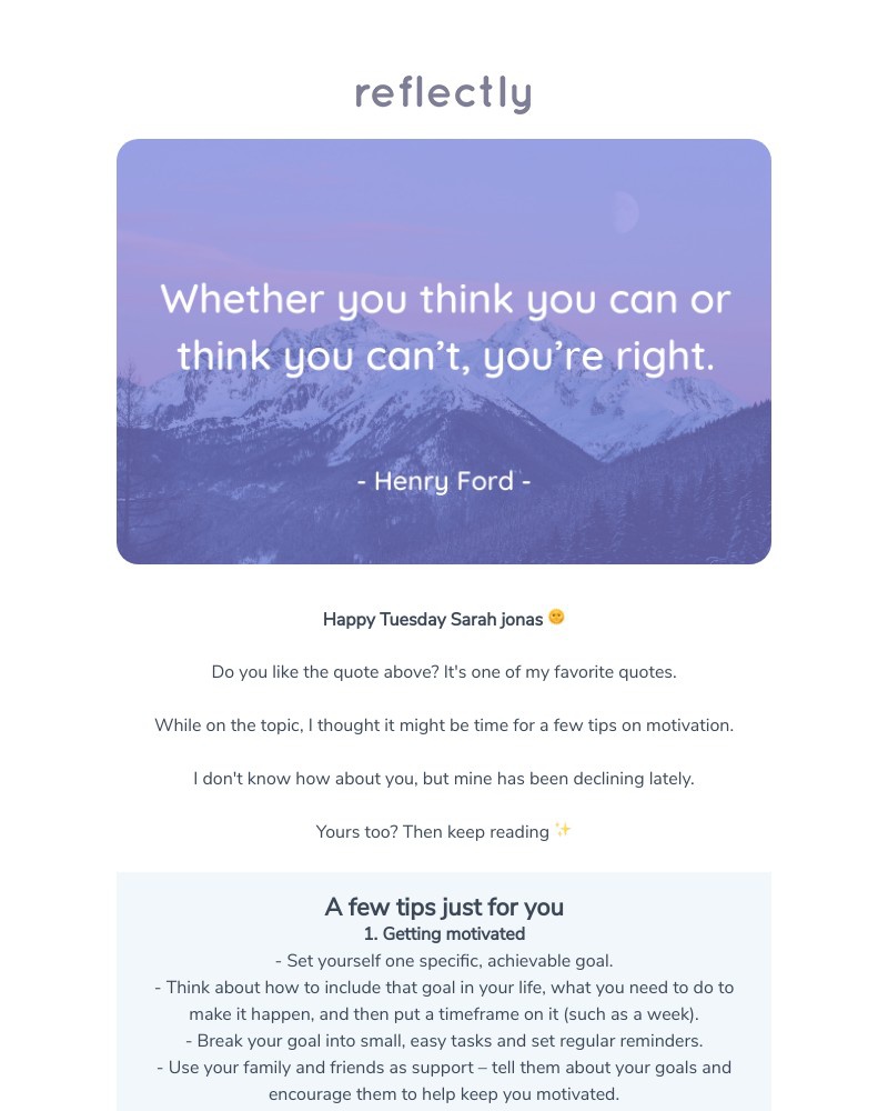 Reflectly - In need of some motivation? 🙋♀️